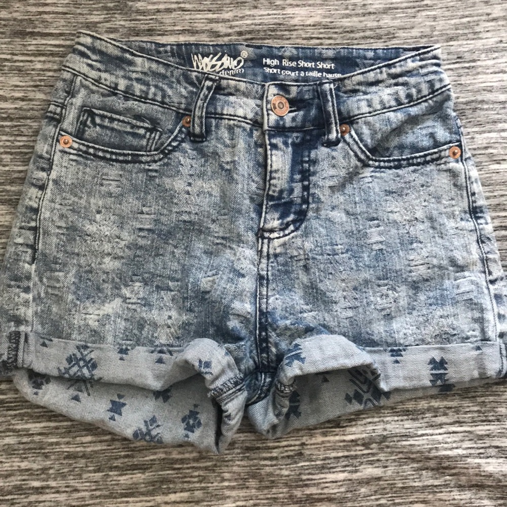 High waisted shorts